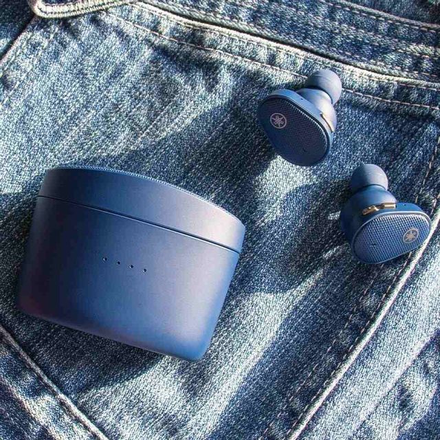Yamaha® TW-E5B Blue True Wireless Earbud Headphones 2