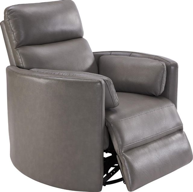 Parker House® Radius Florence Heron Leather Power Swivel Glider Recliner Chair-3