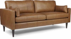 Best Home Furnishings® Trafton Rust Leather Sofa