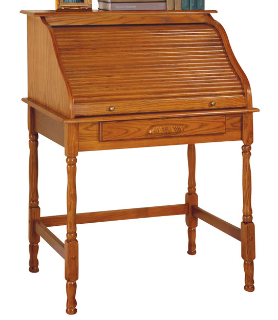 palmetto small roll top secretary desk