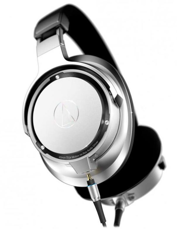 Audio-Technica® Sound Reality Silver Over-Ear High-Resolution Headphones 0
