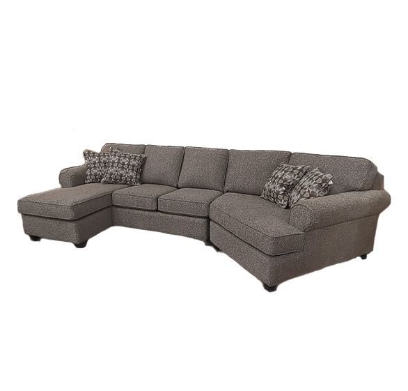 Decor-Rest® Furniture 2576 2-Piece Sectional Sofa with cuddler