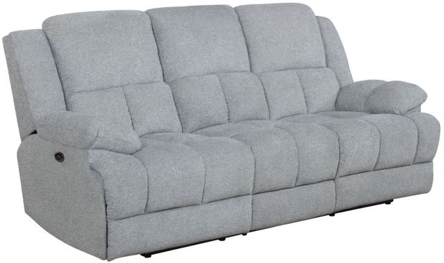 Coaster® Waterbury Grey Upholstered Power Sofa