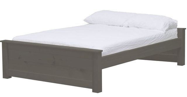 Crate Designs™ Furniture HarvestRoots Graphite 19" Twin Extra-long Youth Panel Bed