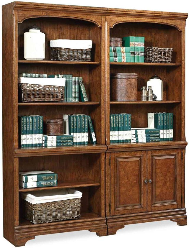 Aspenhome® Hawthorne Carmel Brown Open Bookcase-2