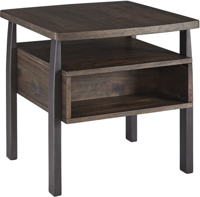 Signature Design by Ashley® Vailbry Brown End Table with USB Ports-0