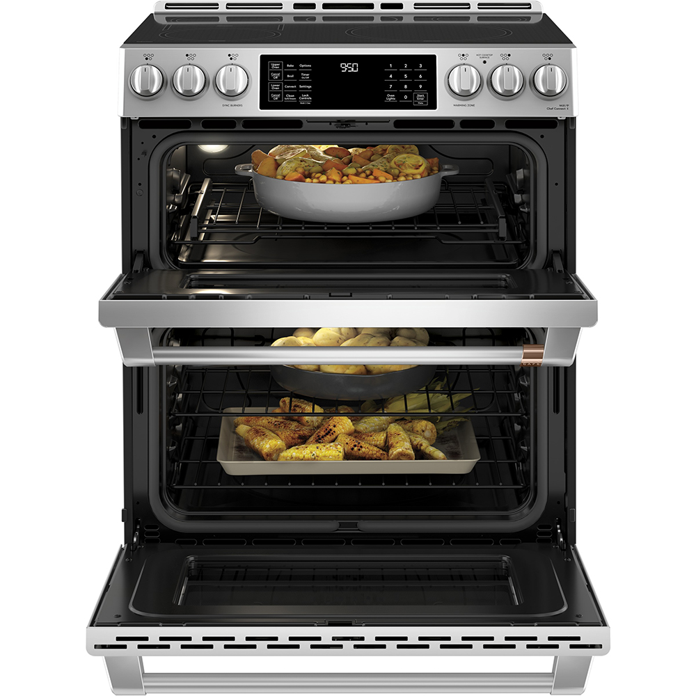 induction stove top with double oven