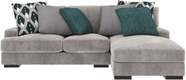 Ashley® Bardarson 2-Piece Silver Sectional with Chaise 0