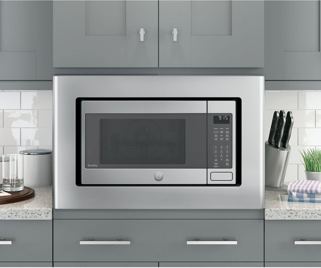 GE Profile™ 1.5 Cu. Ft. Stainless Steel Countertop Convection/Microwave 3