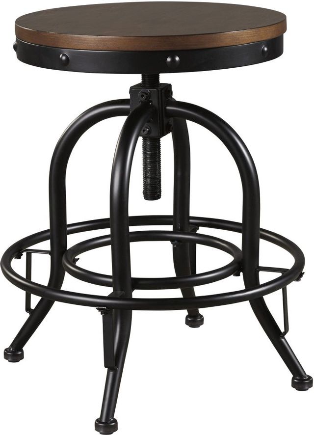 Signature Design by Ashley® Valebeck Black/Brown Counter Height Stool
