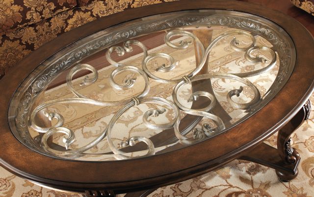 Table de café ovale Norcastle, brun, Signature Design by Ashley® 7