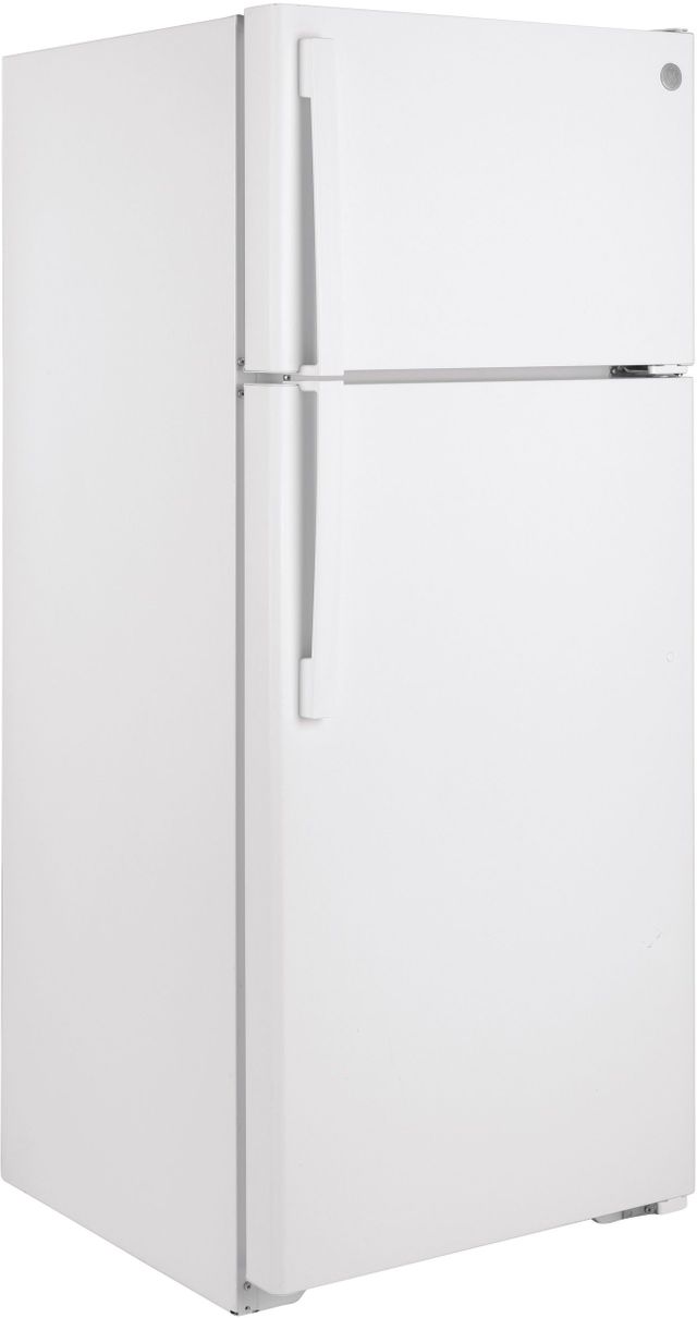 GE® 17.5 Cu. Ft. White Top Freezer Refrigerator 17