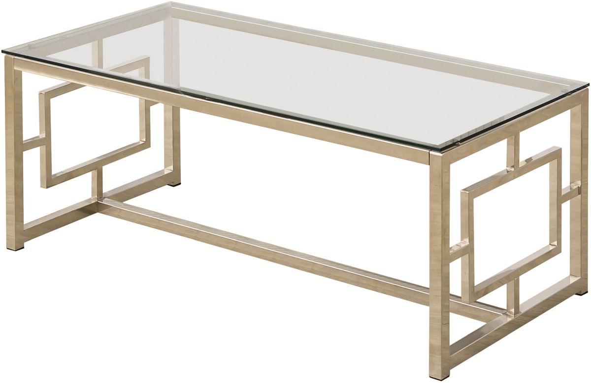 Coaster Home Furnishings Geometric Frame Rectangular Chrome Coffee Table