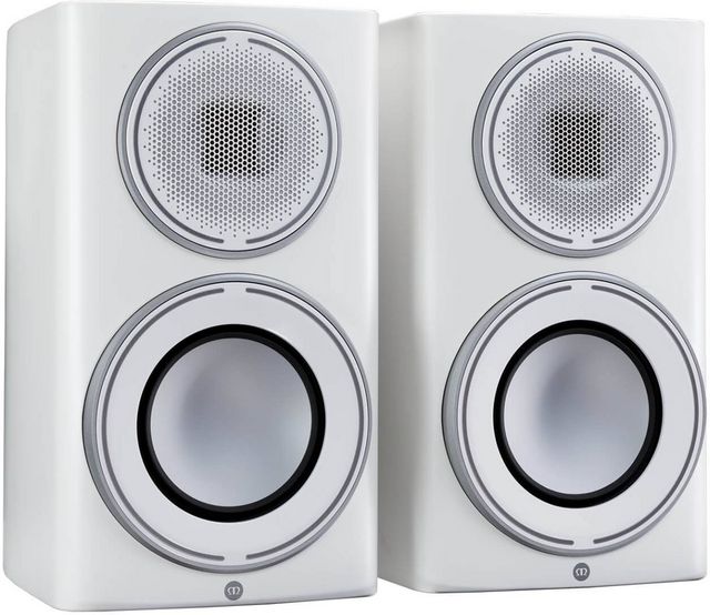 Monitor Audio Platinum Series 3G 6" Pure Satin White Bookshelf Speakers