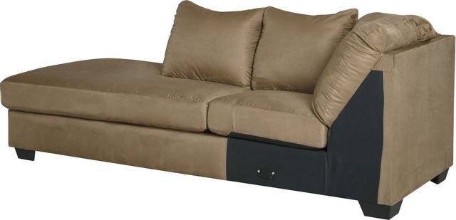 Signature Design by Ashley® Darcy 2-Piece Mocha  Sectional with Chaise-1