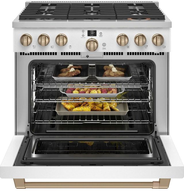 Café™ 36" Stainless Steel Pro Style Gas Range 12