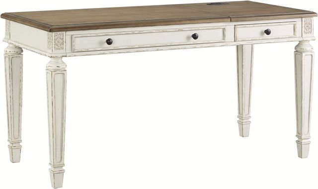 Signature Design by Ashley® Realyn Two-Tone Home Office Lift Top Desk 0