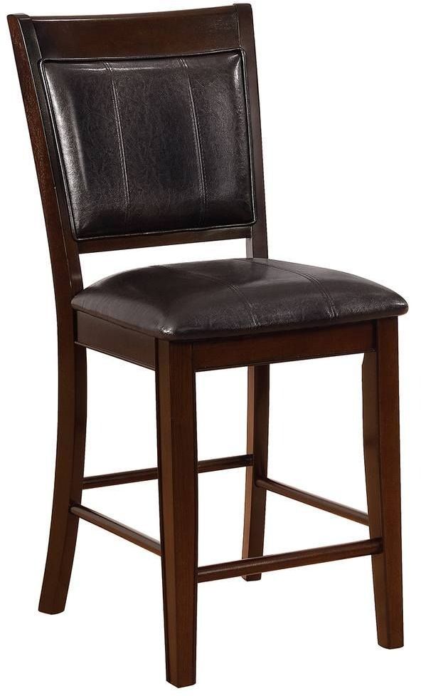 Crown Mark Fulton Brown Counter Height Dining Side Chair-0