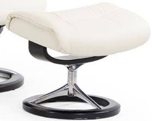 Stressless® by Ekornes® Sunrise Medium Reclining Signature Chair with Footstool Set 2