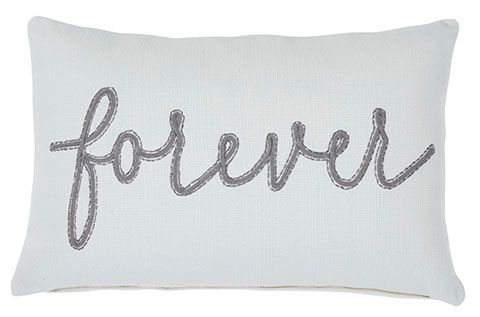 Signature Design by Ashley® Forever Set of 4 White/Gray Pillow-0