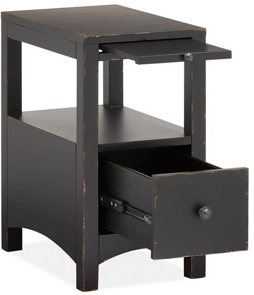 Magnussen Home® Mosaic Weathered Midnight Chairside End Table 5