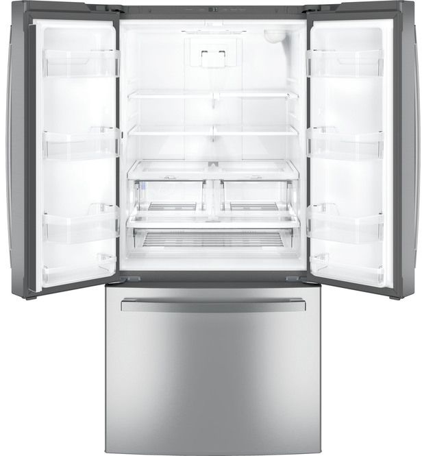 GE® Series 24.8 Cu. Ft. Stainless Steel French Door Refrigerator 34