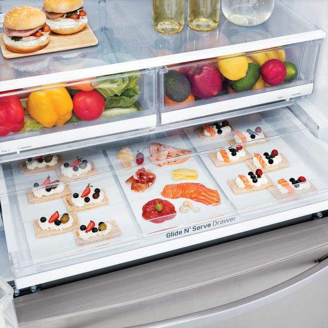 Réfrigérateur à portes françaises à profondeur de comptoir de 36 po LG® de 22,1 pi³ - Acier inoxydable 24