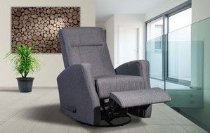 Mazin Furniture Gage Dark Gray Glider Recliner Chair 4