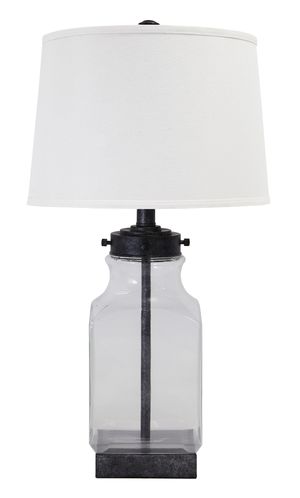 Signature Design by Ashley® Sharolyn Transparent/Silver Table Lamp