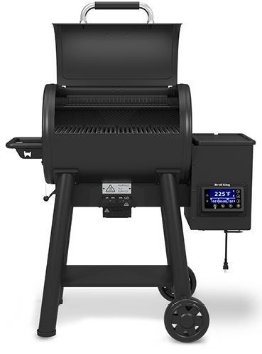 Broil King® Crown Pellet 400 Black Free Standing Smoker and Grill-1