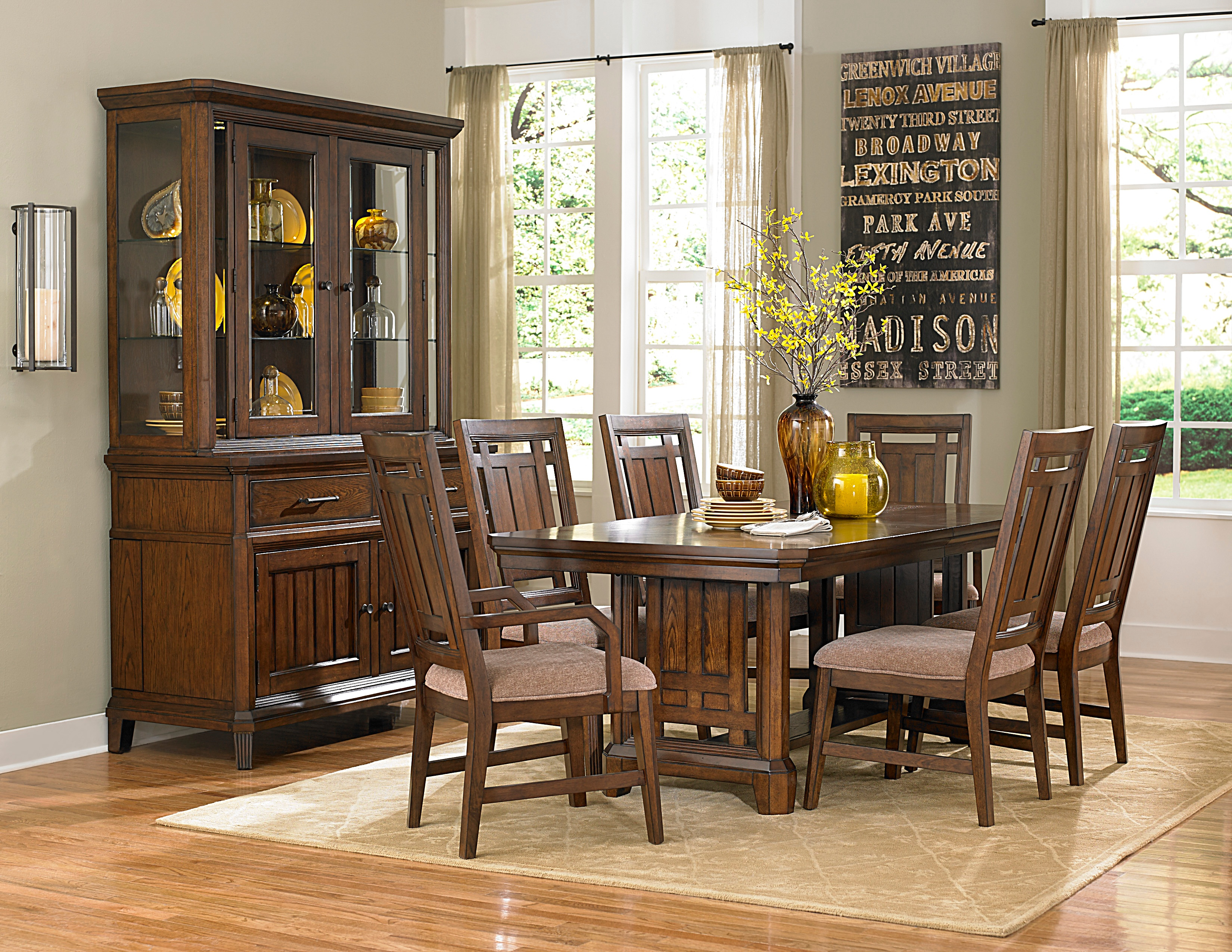 broyhill mission dining set