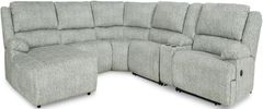 Signature Design by Ashley® McClelland 6-Piece Gray Left-Arm Facing Reclining Sectional with Chaise