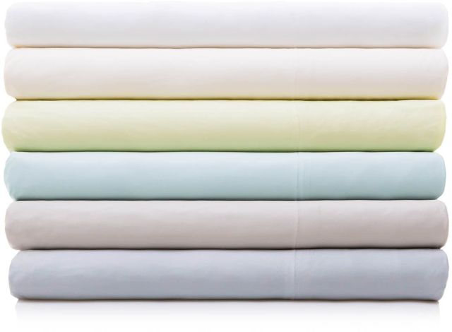 Malouf® Woven™ Rayon From Bamboo Ash Split Head Queen Bed Sheet-0