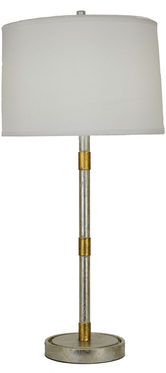 Zeugma Imports® Silver and Gold Table Lamp-2