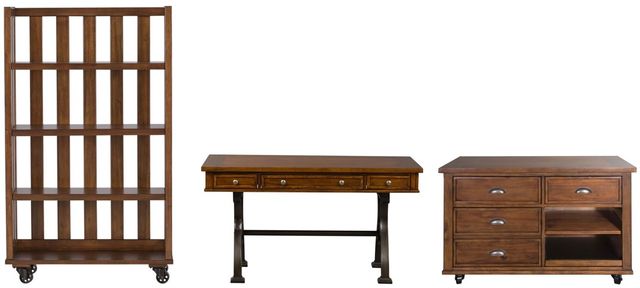 Liberty Arlington House 3-Piece Cobblestone Brown Desk Set
