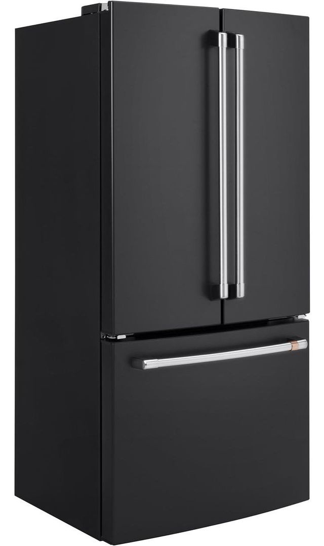 Café™ 33 in. 18.6 Cu. Ft. Matte Black Counter Depth French Door Refrigerator-3