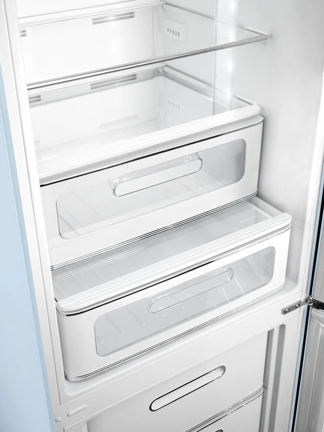 Smeg 50's Retro Style Aesthetic 11.7 Cu. Ft. Pastel Blue Bottom Freezer Refrigerator 3