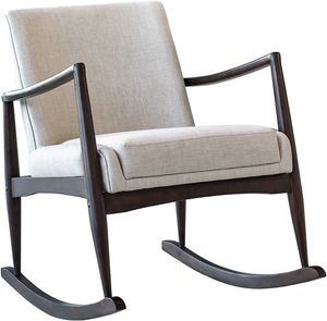 Coaster® Beige/Walnut Rocking Chair