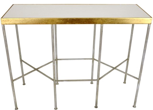 Zeugma Imports® Silver and Gold Console Table-2