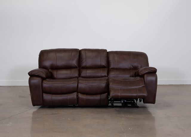 Man Wah Brown Leather Power Reclining Sofa-2