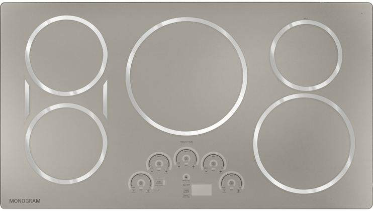 Monogram® 36" Induction Cooktop-Silver