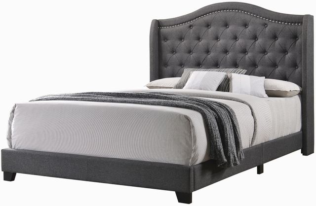 Coaster® Sonoma Grey Camel Back Queen Bed