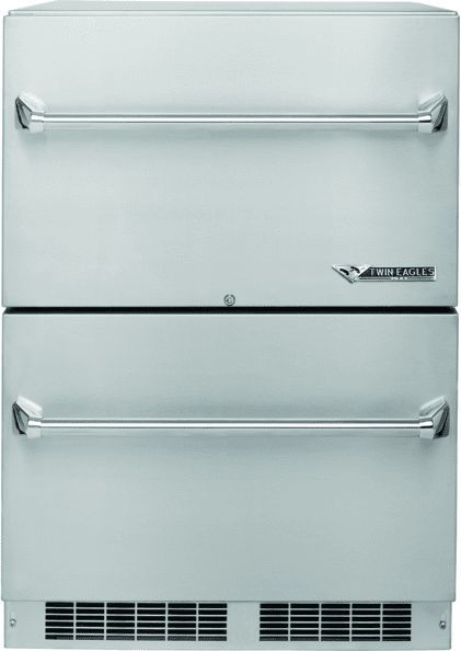 Twin Eagles 24" Stainless Steel Outdoor Under-Counter Refrigerator 