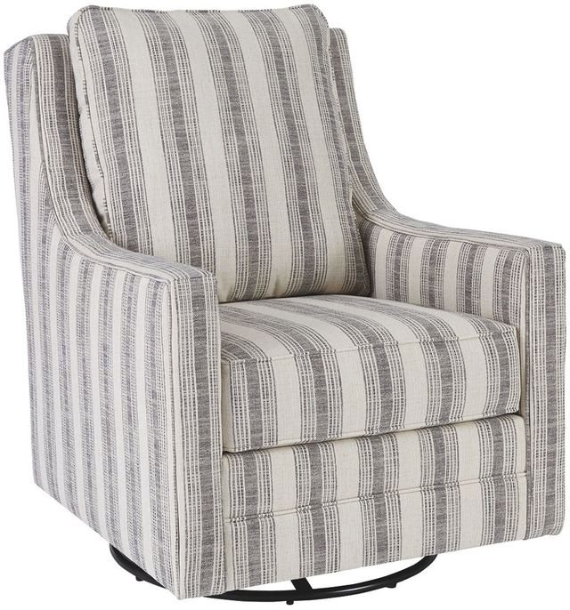 Signature Design by Ashley® Kambria Ivory/Black Swivel Glider Accent Chair