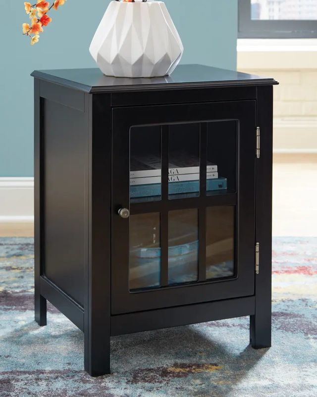 Signature Design by Ashley® Opelton Black Accent Cabinet 7