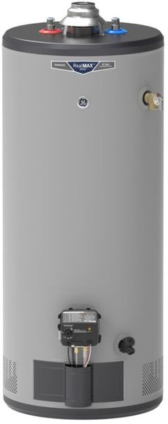 GE® 30 Gallon Gray Natural Gas Water Heater