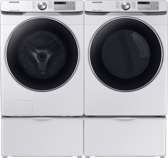 WF45T6200AW | DVE45T6200W - Samsung Front Load Laundry Pair Special with a 4.5 Cu Ft Washer and a 7.5 Cu Ft Electric Dryer PLUS A FREE 1-Liter Bottle of Excelsior Detergent w/ Stain Remover Included!-0