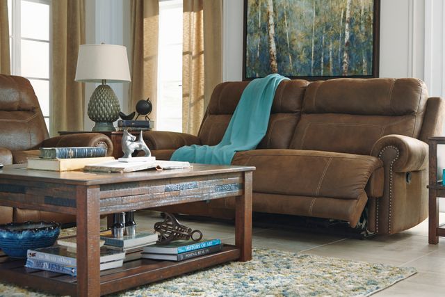 Signature Design by Ashley® Austere Brown 2 Seat Reclining Sofa 3