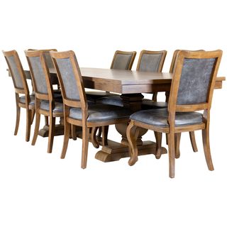 Elements Gramercy Dining Table and 8 Side Chairs