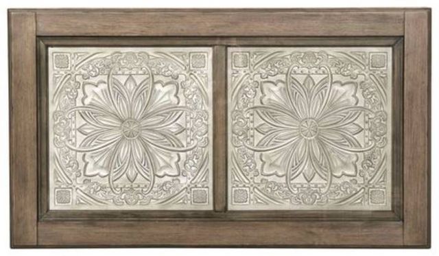 Liberty Heartland Antique White Ceiling Tile Cocktail Table 4